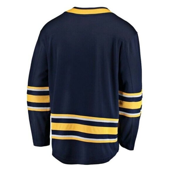 Fanatics NHL Buffalo Sabres Breakaway Home Jersey Blue Gold Mens Size M - Picture 4 of 8